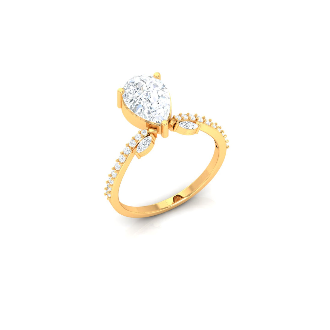Pear Diamond Ring