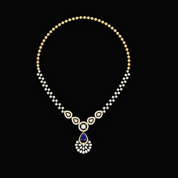 Stunning Floral Silver Necklace