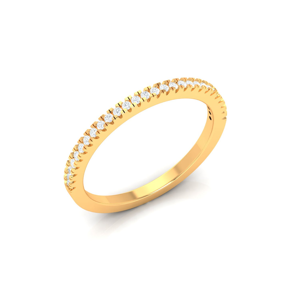 Slender Shimmering Diamond Ring