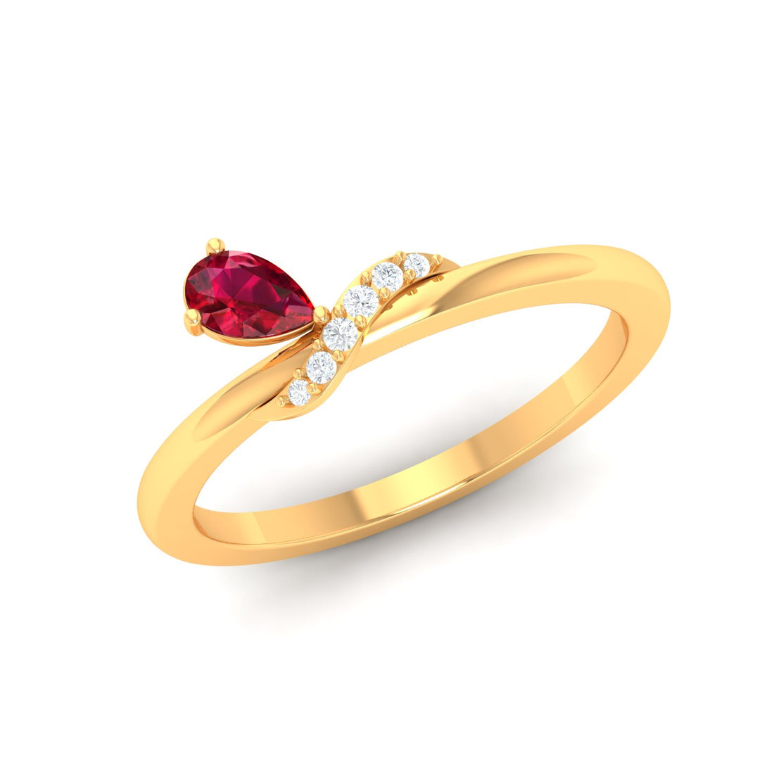Tory Ruby & Diamond Ring