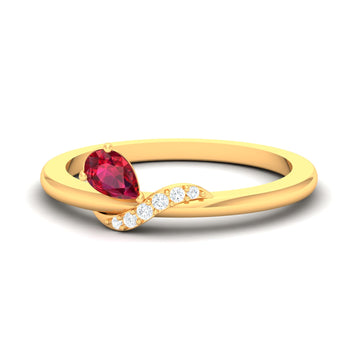 Tory Ruby & Diamond Ring