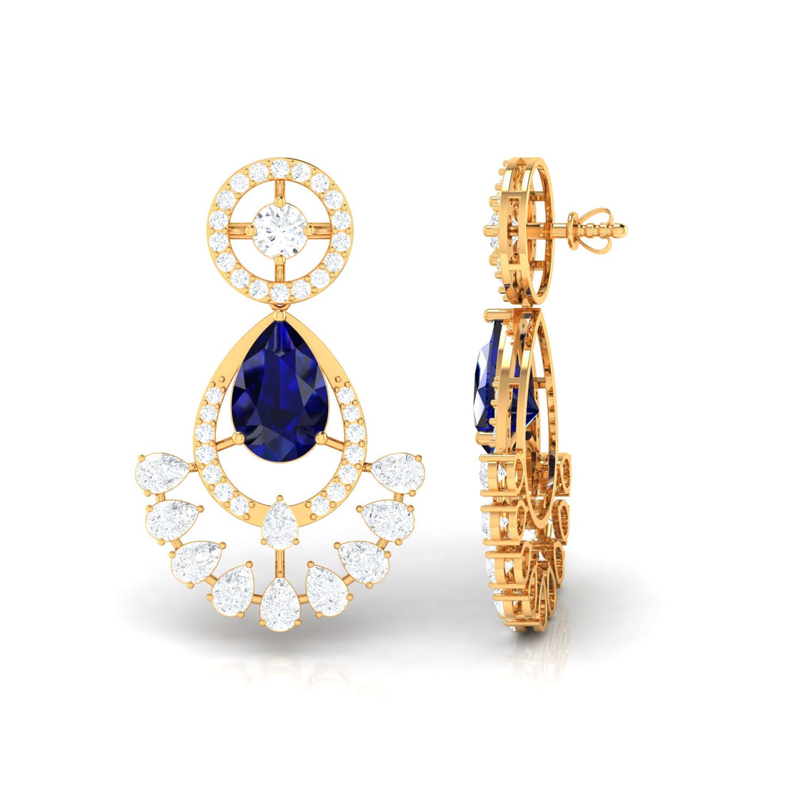 Elegant Diamond Drop Earrings