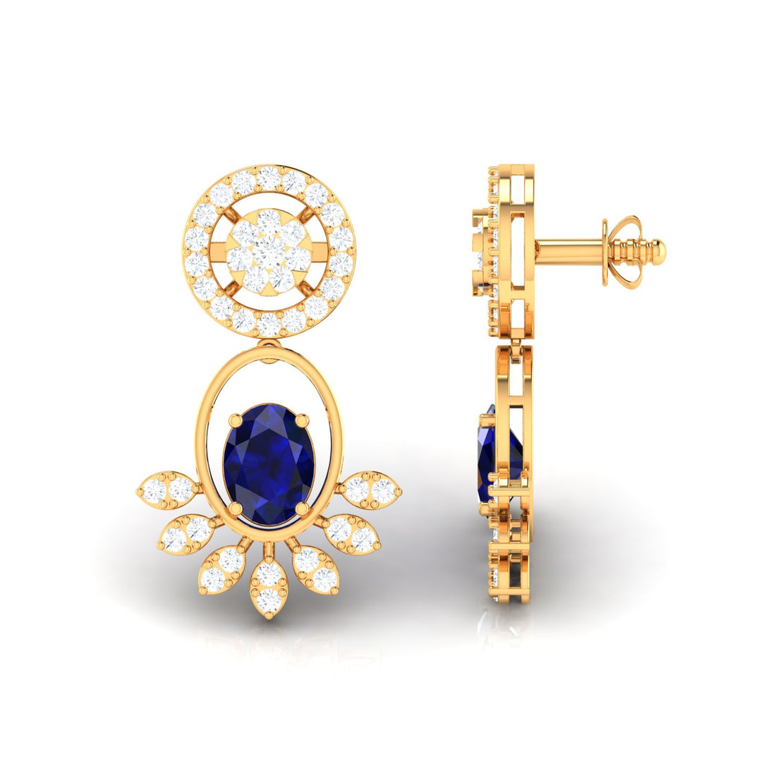 Oceanic Glow Diamond Earrings
