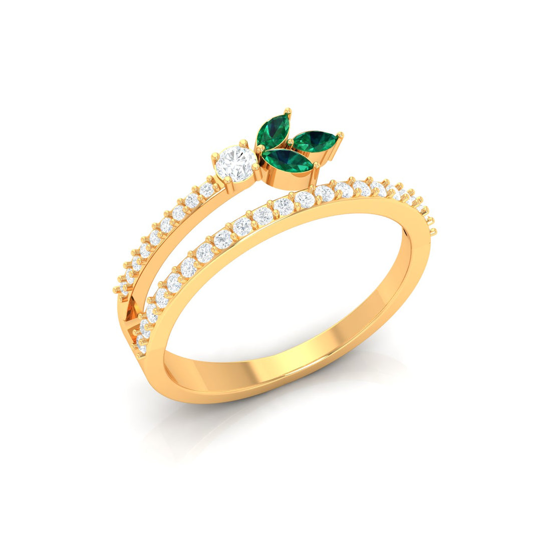 SPARKLE Radiant Treasures Grati Diamond Ring 14KT