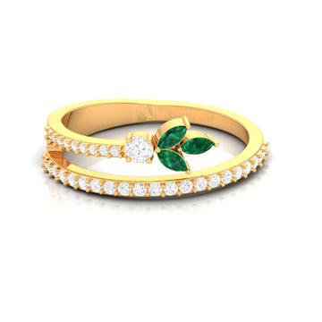 SPARKLE Radiant Treasures Grati Diamond Ring 14KT