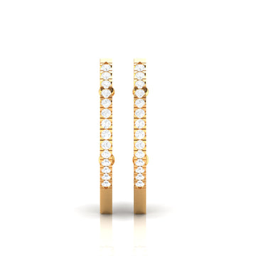Blooming Radiance Gold Hoop Earrings