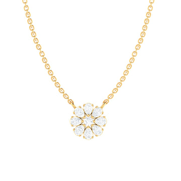 Simple Pear Diamond Pendant (WITHOUT CHAIN)