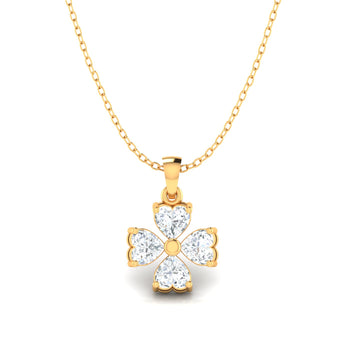Simplistic Heart Diamond Pendant (WITHOUT CHAIN)