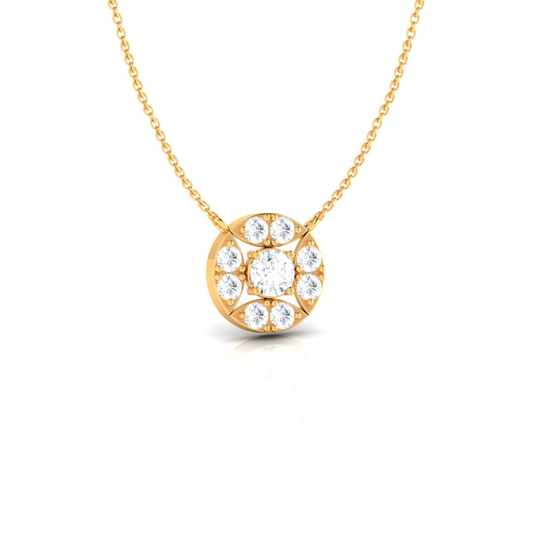 Vintage Round Diamond Pendant (WITHOUT CHAIN)